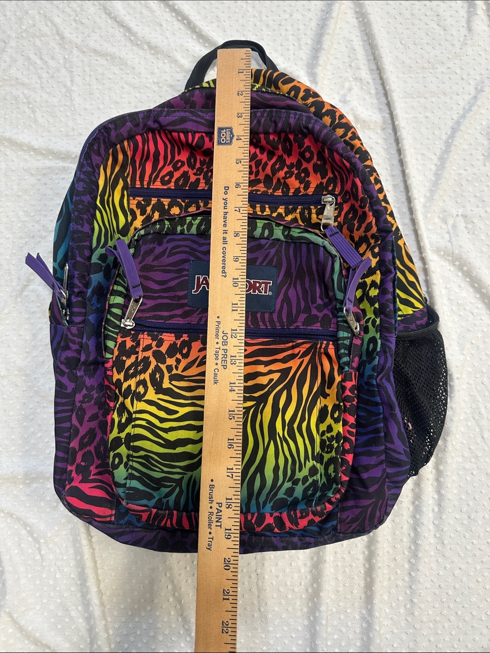 JANSPORT Rainbow Animal Print Large Baackpack - Picture 10 of 10